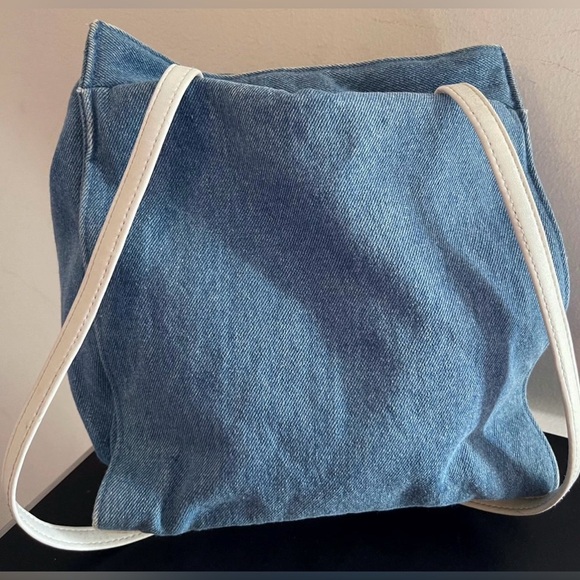 Marlo vintage denim tote bag rare unique - Picture 2 of 9